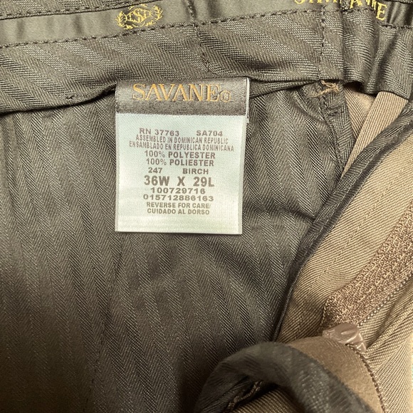 Savane men’s pleated and cuffed pants. NWT - Picture 3 of 6